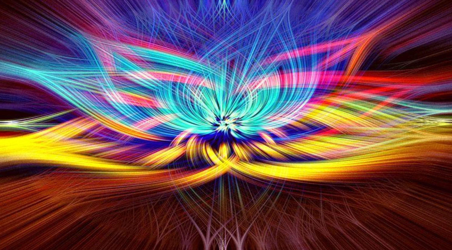 a psychedelic flower