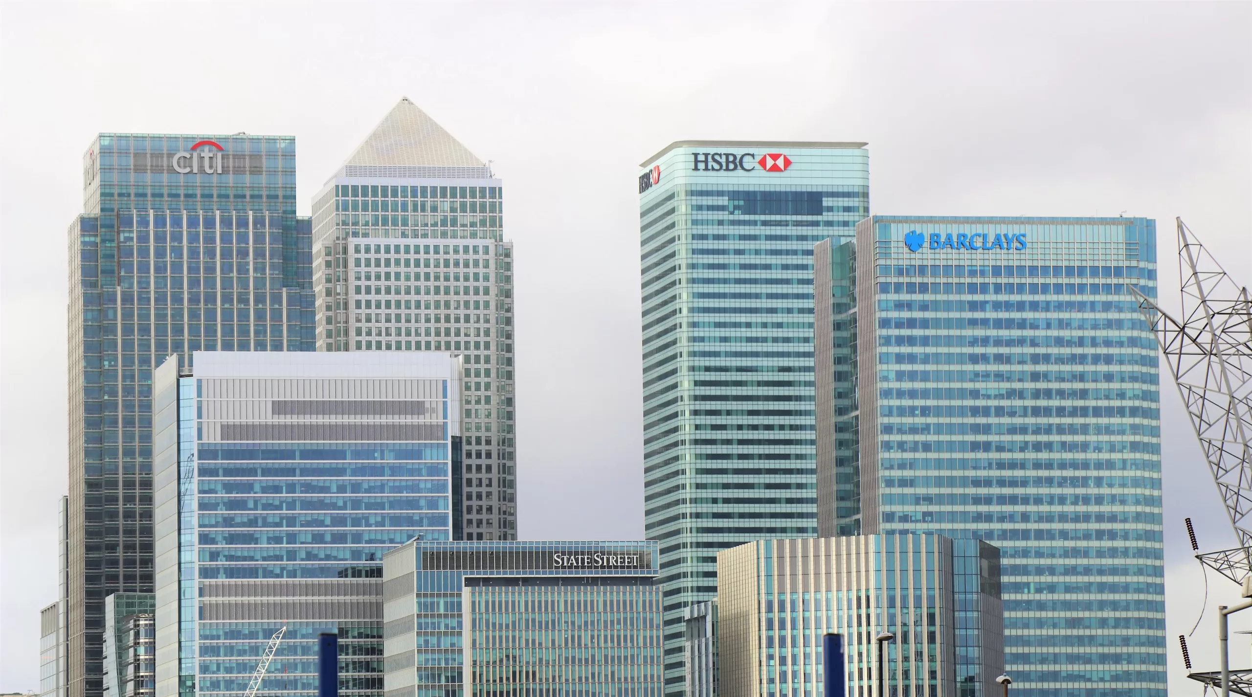 a skyline with banks
